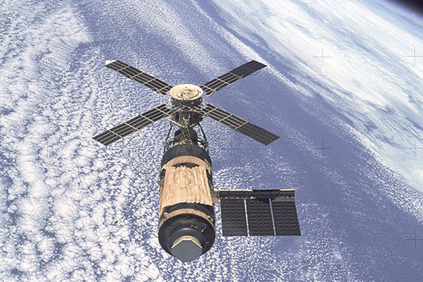 Fotografía aérea de la estación espacial Skylab