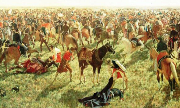 Óleo sobre la Batalla de Sarandí 