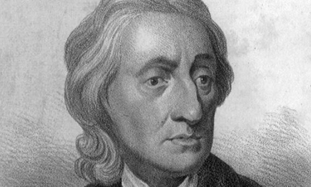 Retrato a lápiz de John Locke 