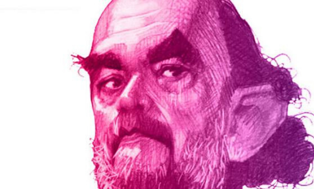 Retrato ilustrado de Roberto Fontanarrosa