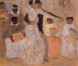 Tango óleo de Pedro Figari