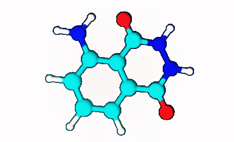 Gif animado de la estructura del luminol