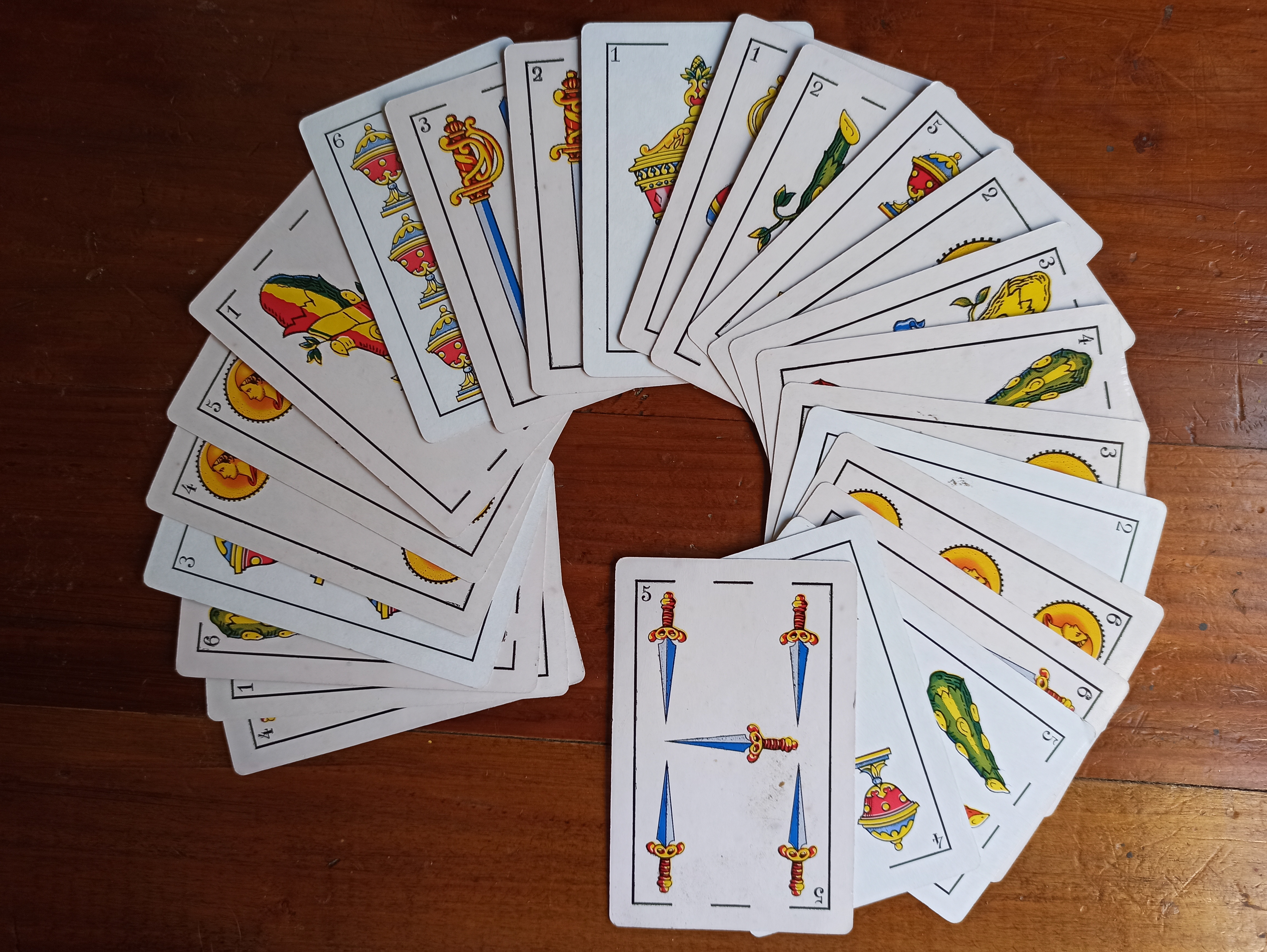 cartas del 1 al 6