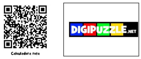 Código QR a juego calculadora rota 