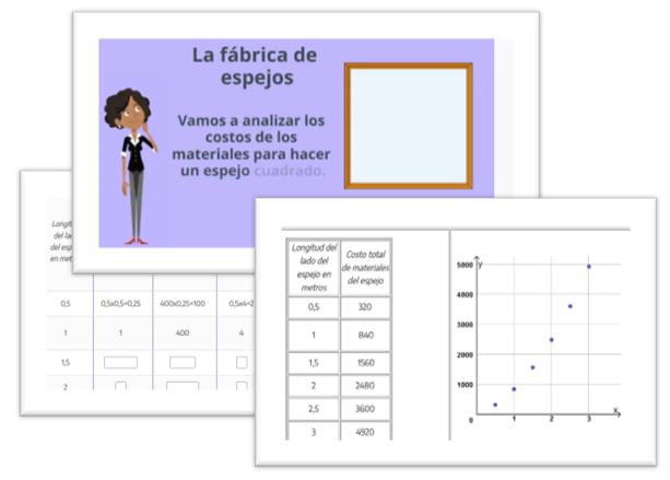 Capturas de actividades de matemática