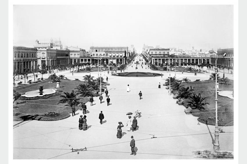 Plaza Independencia en 1910