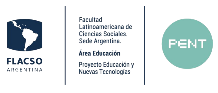 Logo de los autores del material Flacso Argentina y PENT