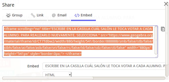 código embed