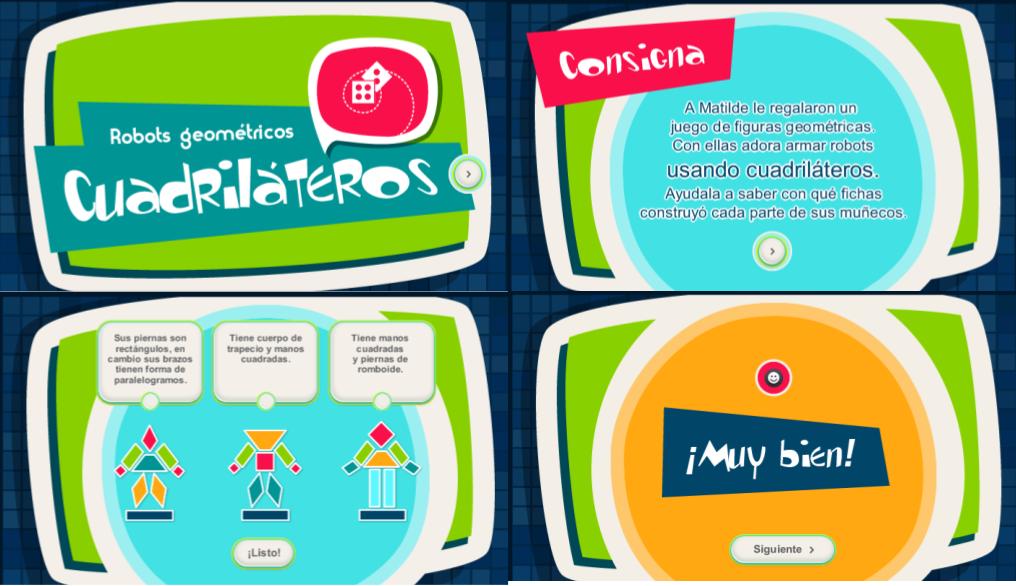 robots geométricos: cuadriláteros