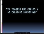 Trabajo por ciclos