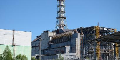 La planta nuclear de Chernobil en 2011