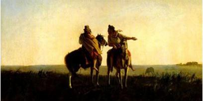 Obra Los dos caminos de Juan Manuel Blanes