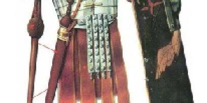 Dibujo de un Legionario Romano