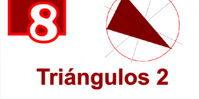 Número 8 y texto triángulos 2