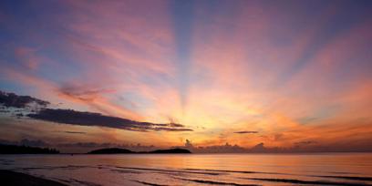 foto de un amanecer en Tailandia