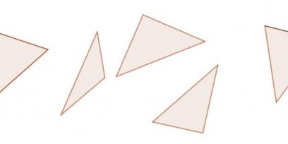 Triángulos diferentes