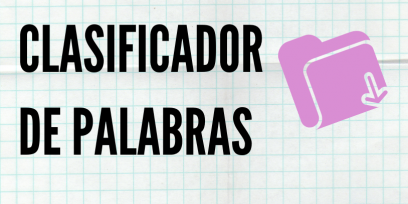 clasificador de palabras