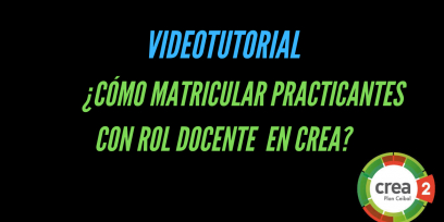 matricular practicantes con rol docente en crea