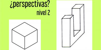 representación de un cubo y un prisma hueco en perspectiva