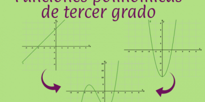 Contiene una leyenda: "Funciones polinómicas de tercer grado" y los grafícos de tres funciones polinómicas.