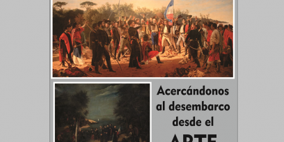Composición de imágenes sobre el Desembarco de los Treinta y Tres Orientales
