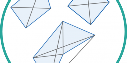 tres polígonos con sus diagonales