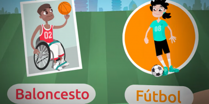 Imagen decorativa con las figuritas del album sobre deportes. 