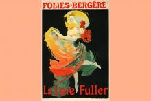 Imagen del afiche realizado por Jules Cheret, dónde aparece Loie Fuller bailando.