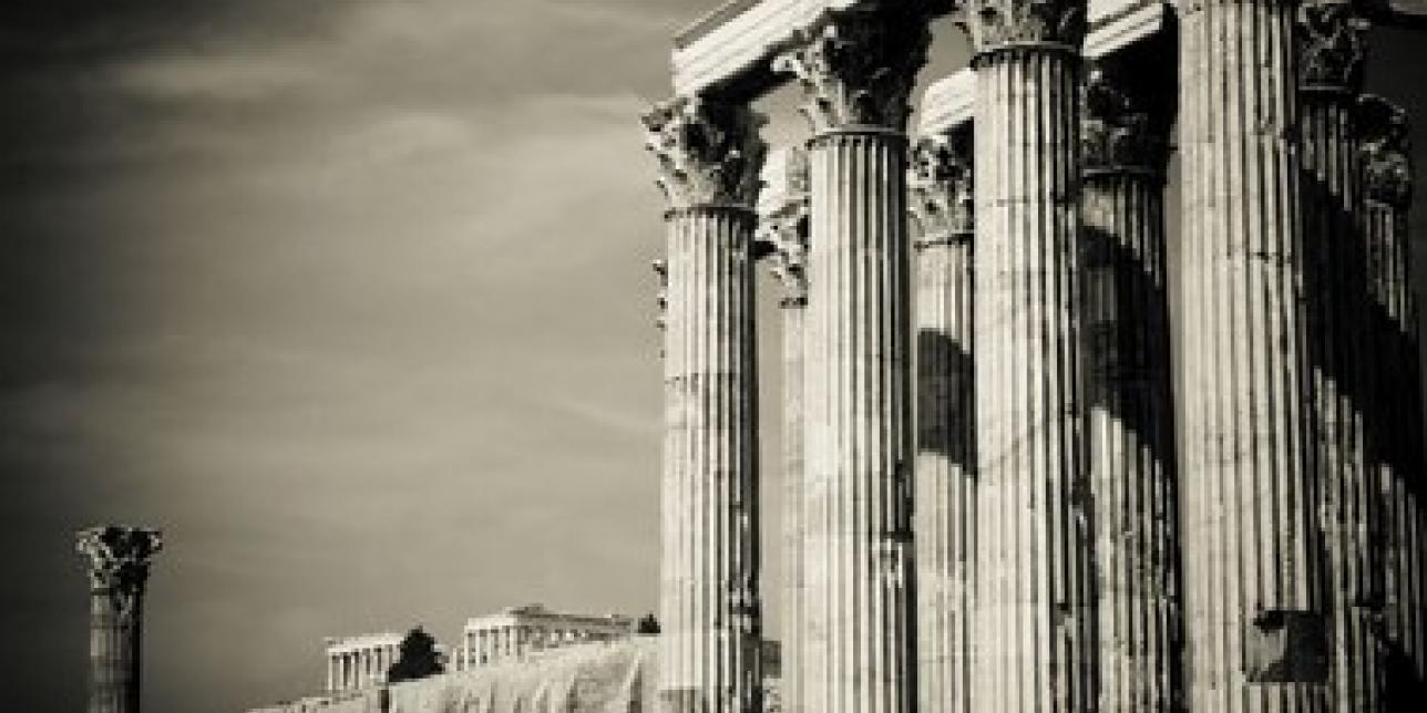 Fotografía de ruinas en Grecia de 1898.