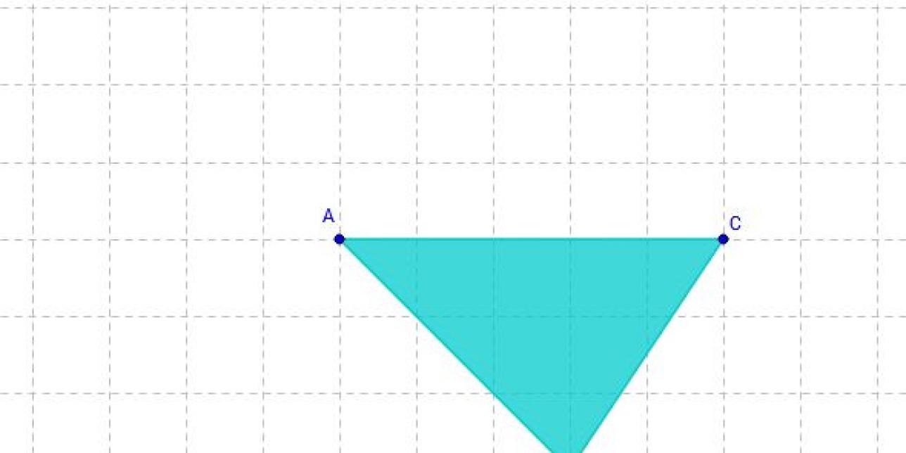 Triángulo en geogebra