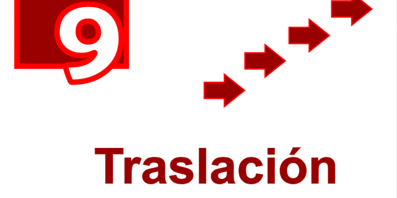 Número 9 y texto traslación