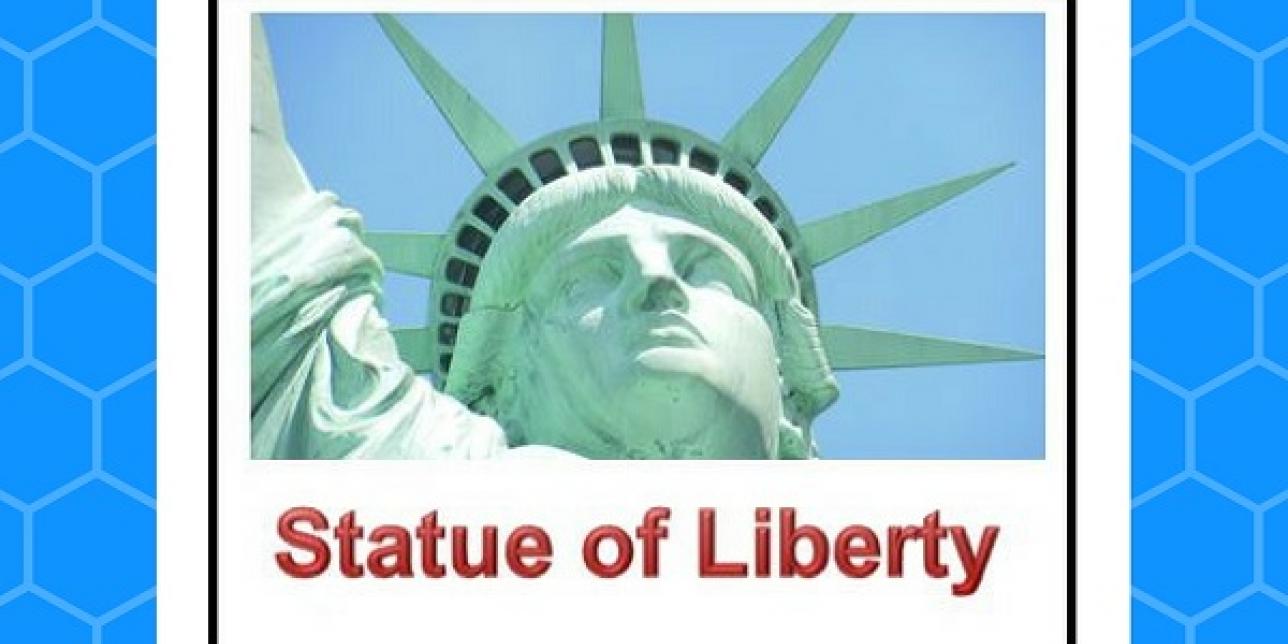 Sample object card: statue of Liberty