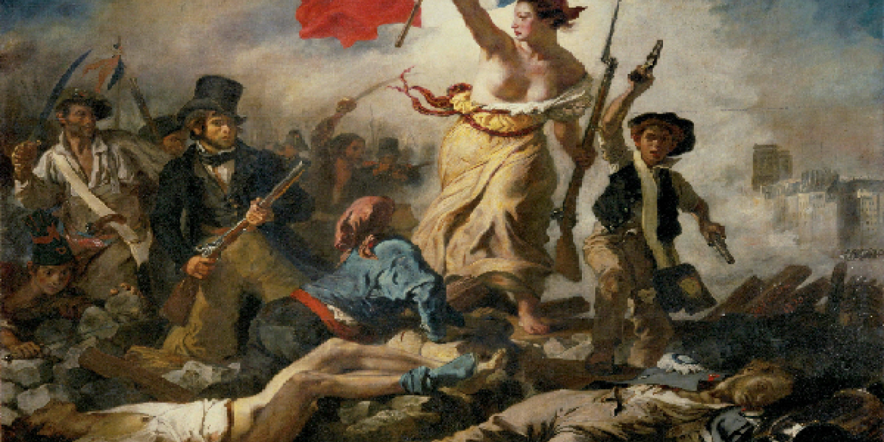 Cuadro de Eugene Delacroix, La libertad guiando al pueblo