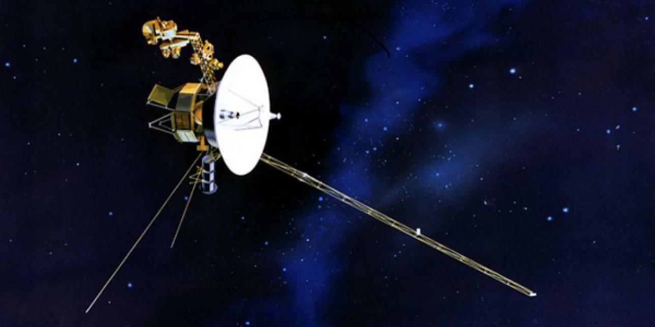 Fotografía de la sonda espacial Voyager rumbo a las estrellas