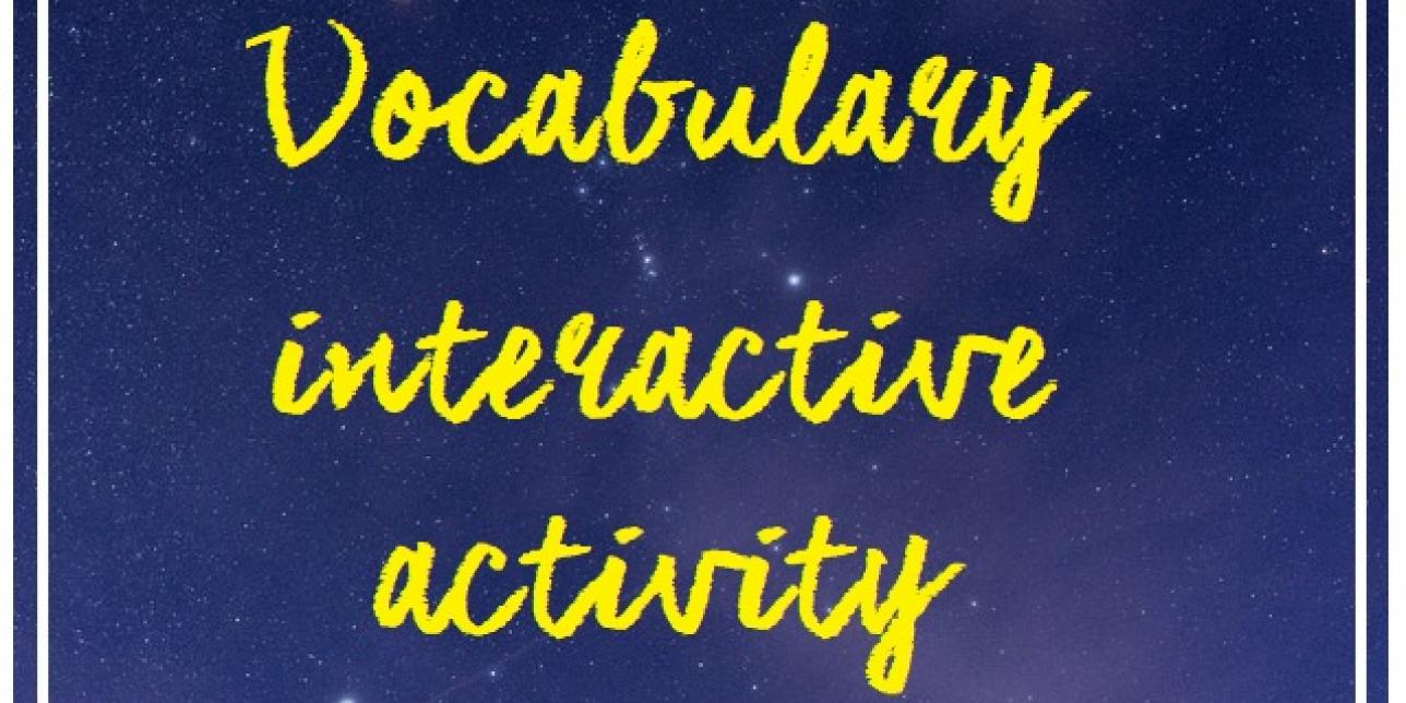 vocabulary interactive activity