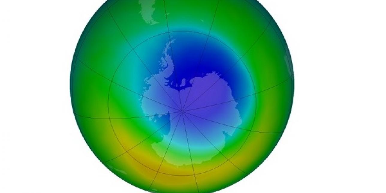 Área del "agujero de la capa de ozono" 