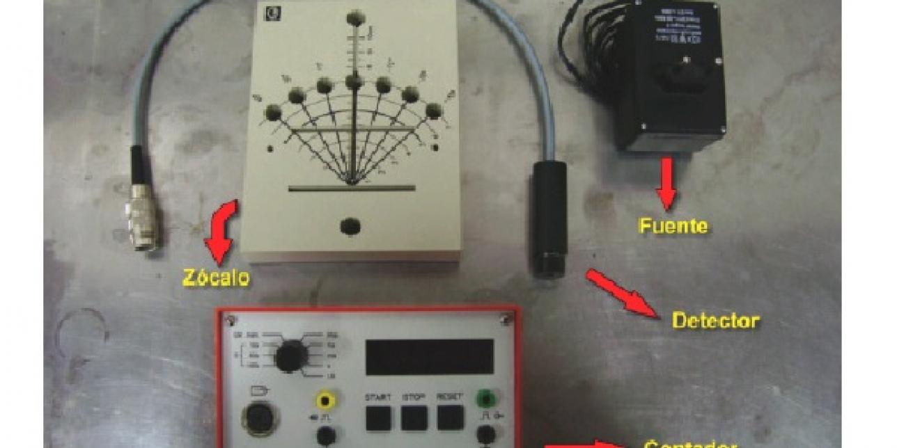 Imagen de partes de un contador Geiger