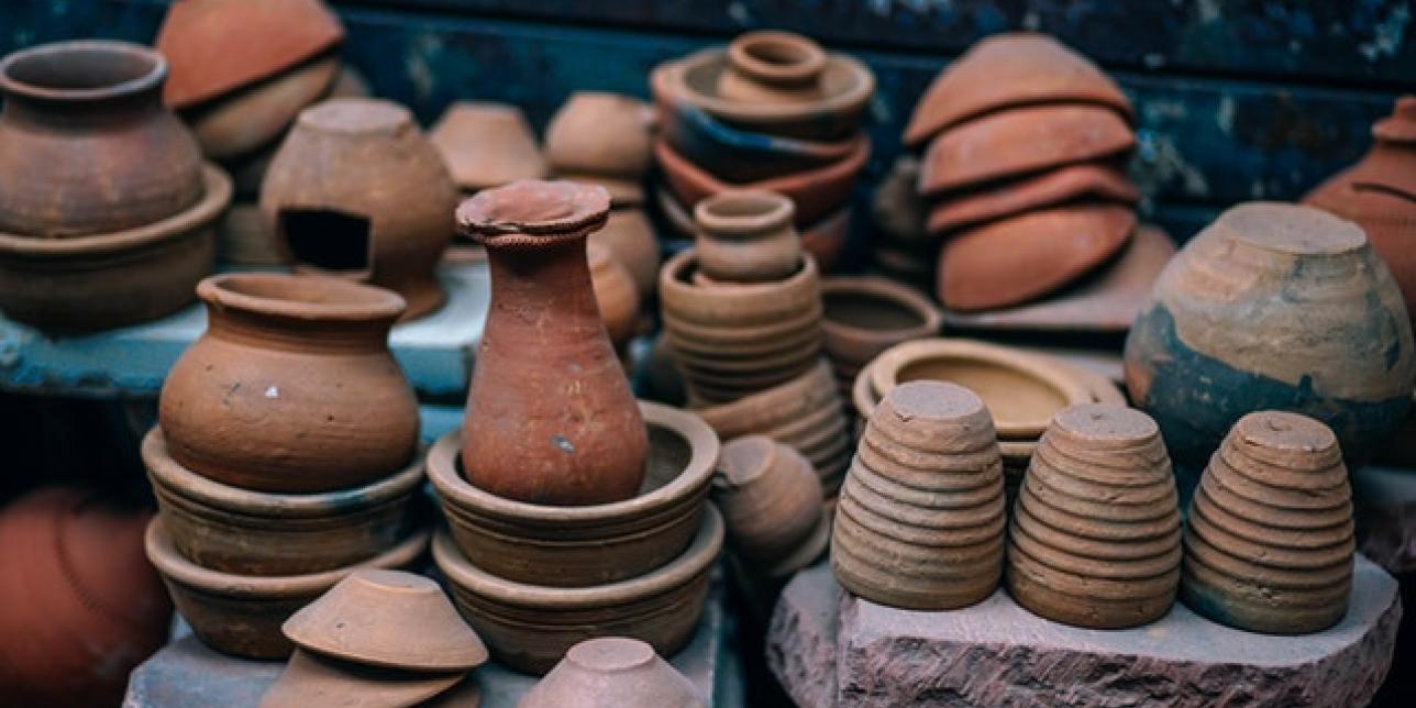 Fotografía de piezas de cerámica