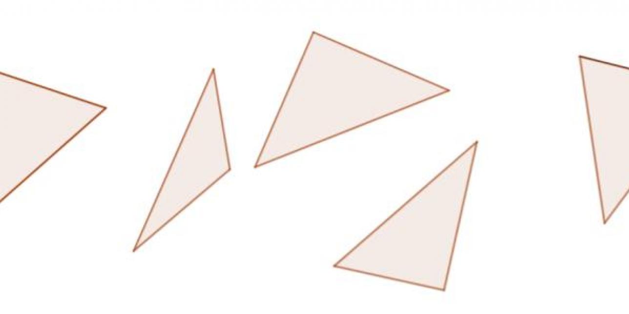 Triángulos diferentes