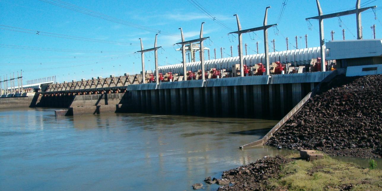 Represa de Salto grande. 