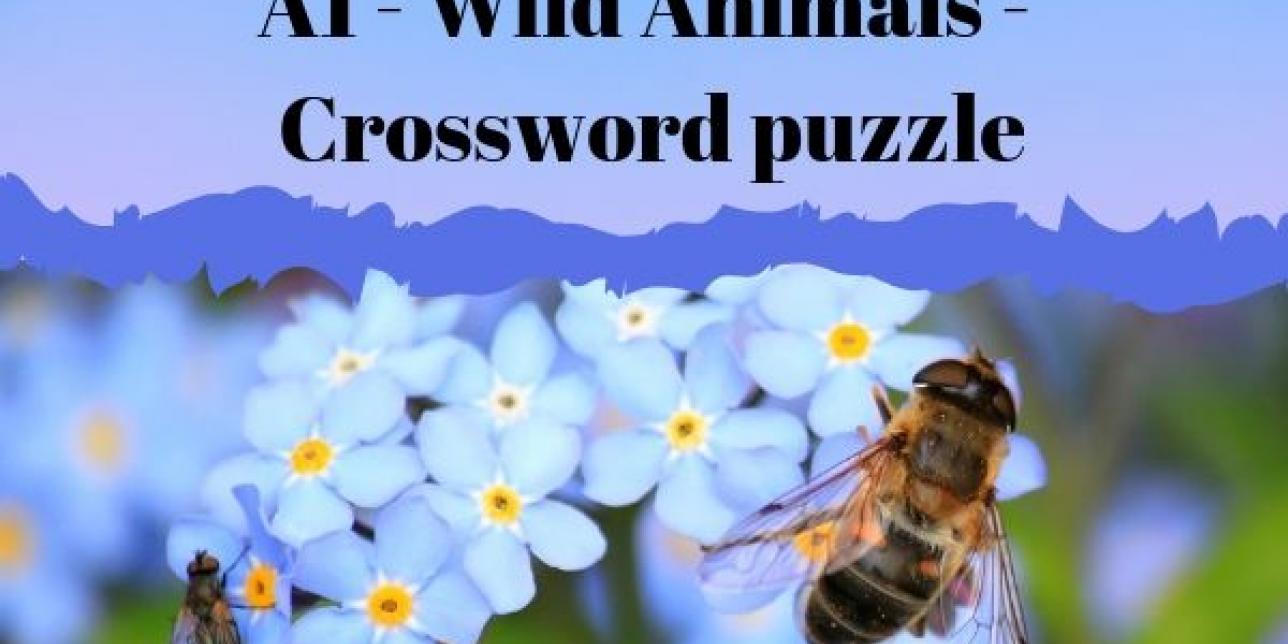 Wild animals crossword puzzle