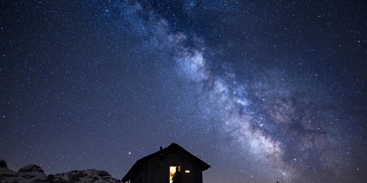 Vía Láctea desde el Valle de Ormont, Suiza, en mayo de 2018