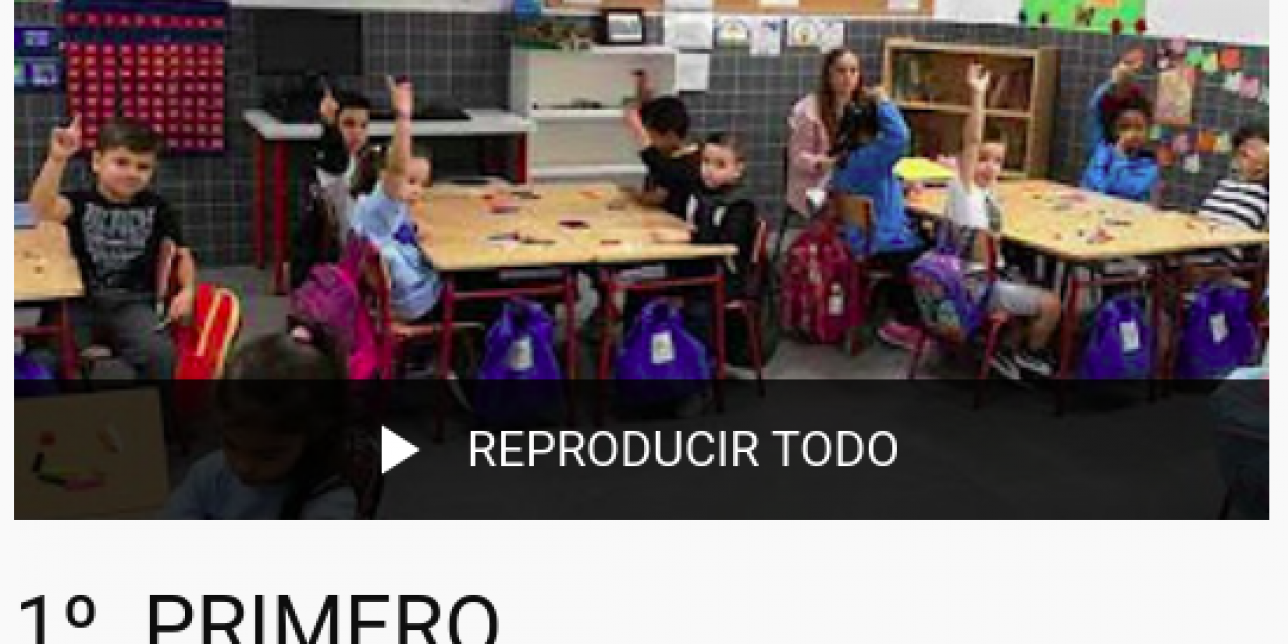 Portada de la lista de reproducción de videos de primero en YouTube