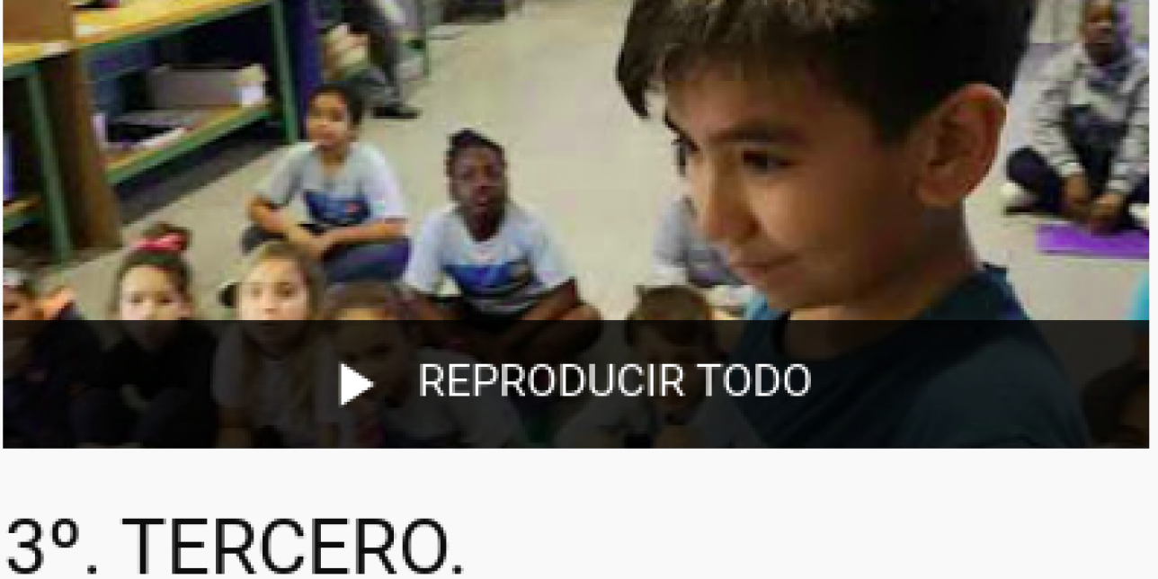 Portada de la lista de reproducción de videos de tercer grado.