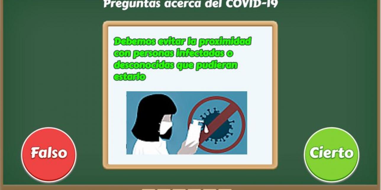 Portada del juego sobre CoVid-19