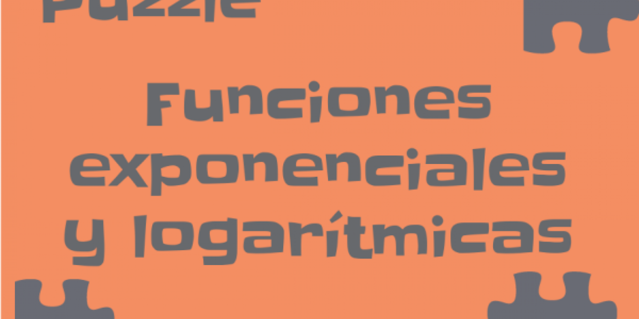 Contiene una leyenda:Puzzle- Funciones exponenciales y logarítmicas