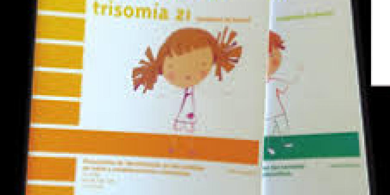 Portada de los carné de salud de niños y niñas con trisomía 21.