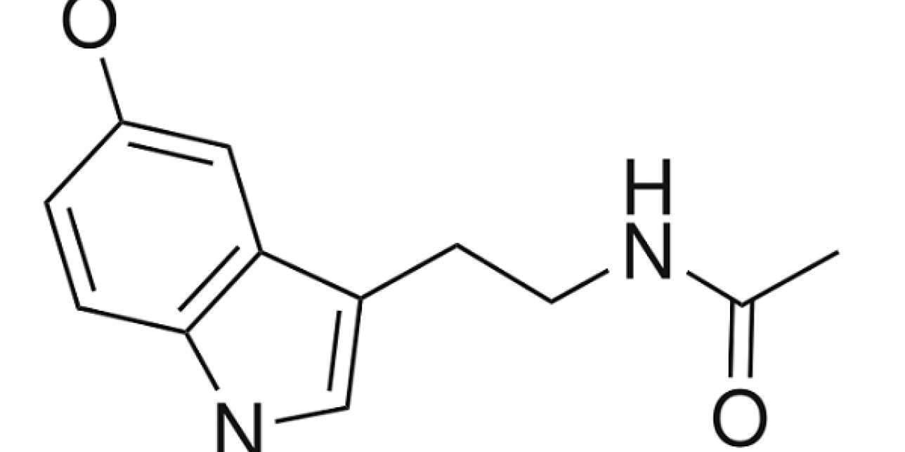 Estructura química de la melatonina