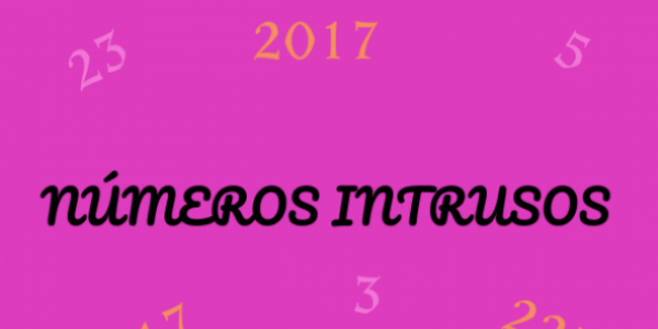 Contiene una leyenda: ¨Números intrusos