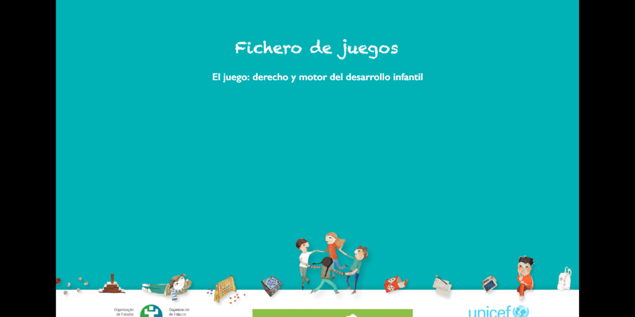 Portada del Fichero de juegos. El juego: derecho y motor del desarrollo infantil